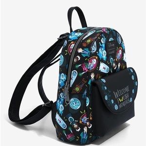Disney Loungefly Mini Backpack Haunted Mansion Welcome Foolish Mortals